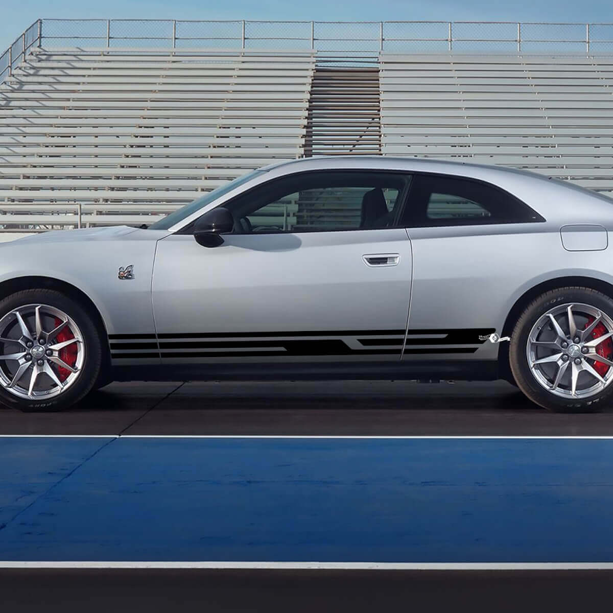 Bandes autocollantes pour panneau latéral 2 pour Dodge Charger Electric