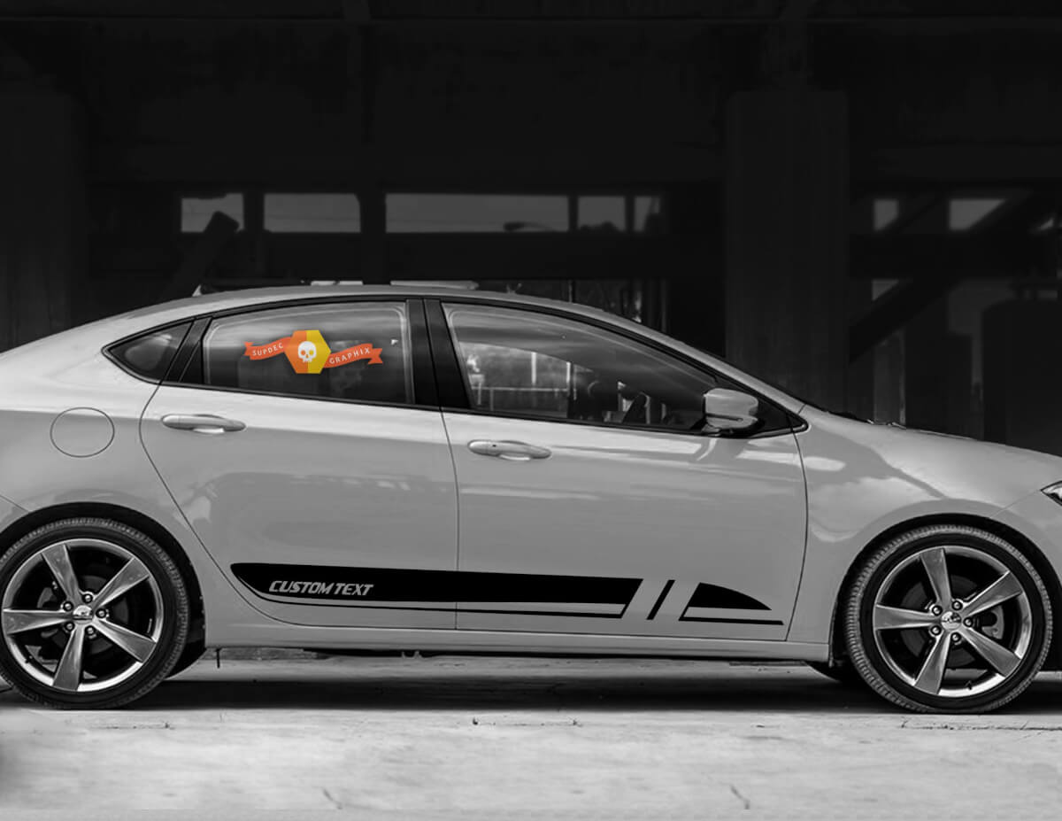 Bas de caisse latéraux en bandes 5 pour Dodge Dart