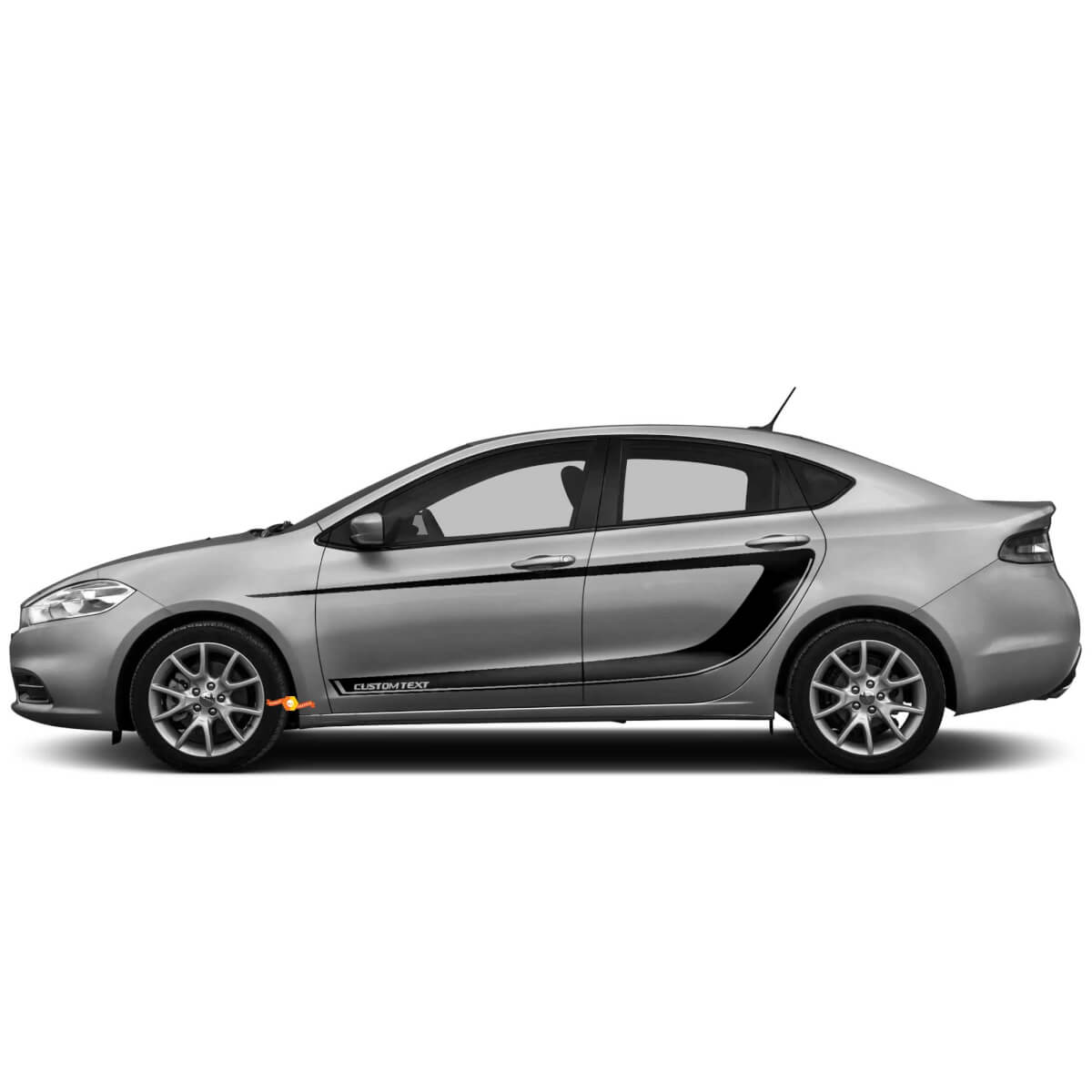Autocollant Vinyle Décoratif Latéral C-rayures 3 pour Dodge Dart