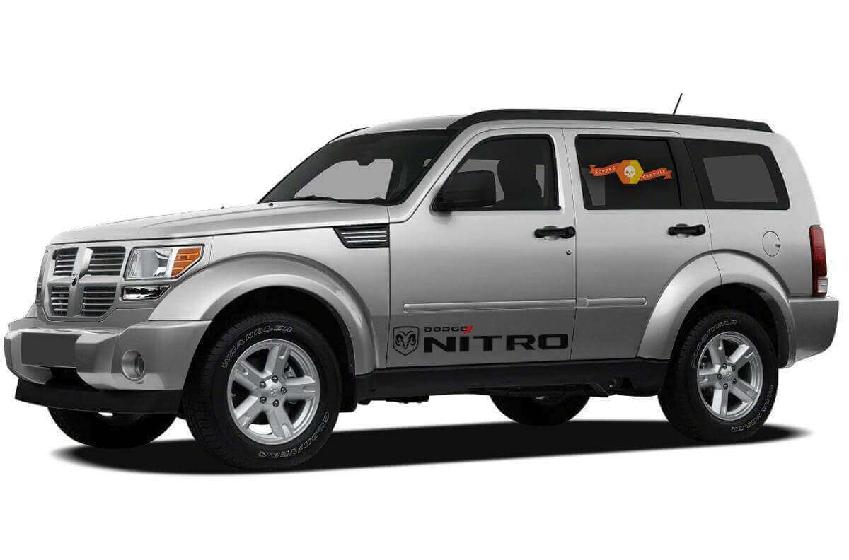 2x Autocollants Vinyle de Porte Latérale Racing pour Dodge Nitro