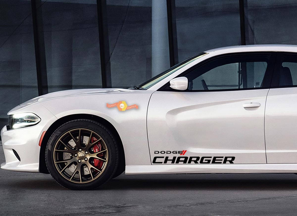 Kit d'autocollants en vinyle bandes latérales de course pour Dodge Charger 2011-2018