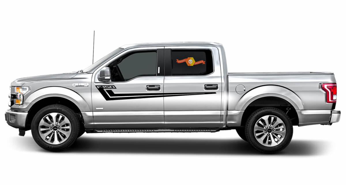 2X Ford F-150 HOCKEY côté vinyle autocollants graphiques rallye autocollant 2017-2018
