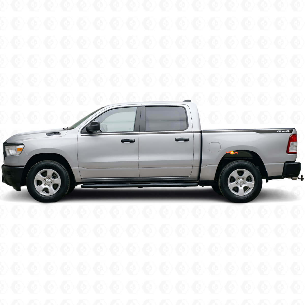 Kit de décalcomanies en vinyle fines bandes latérales 4x4 pour Dodge Ram 1500