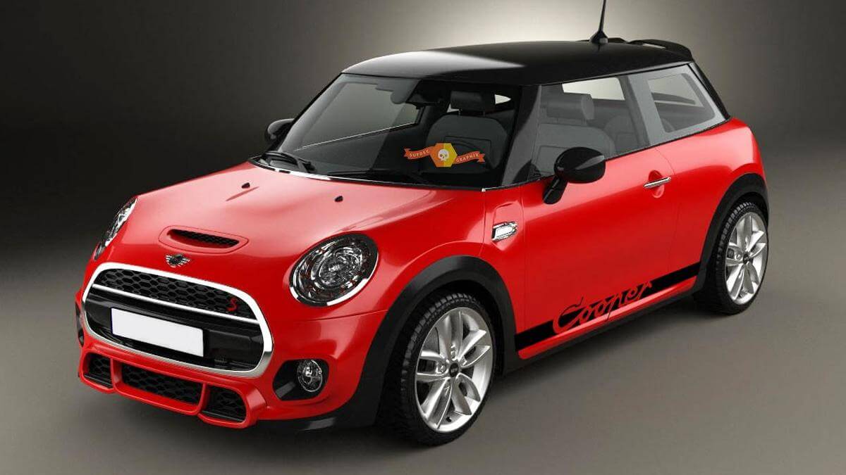 Mini Cooper S F56 2014-2018 - graphiques bandes latérales
