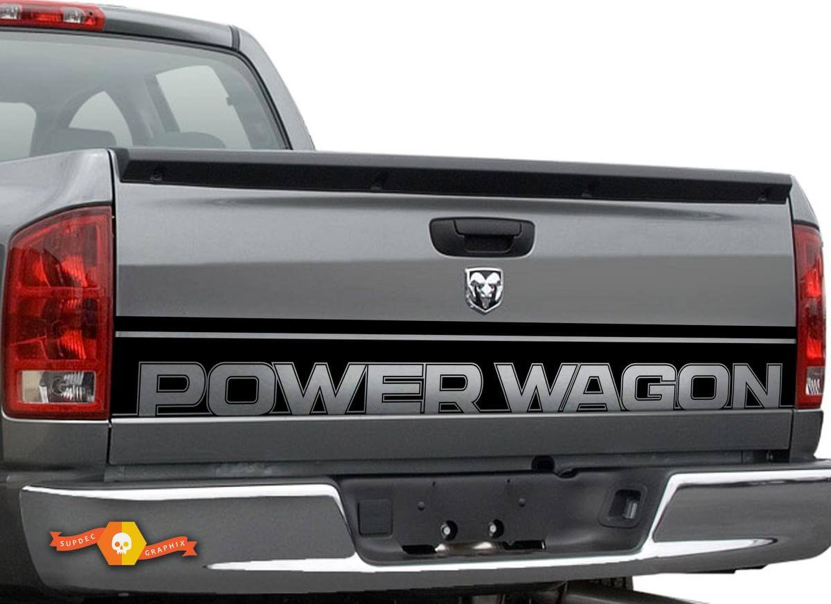 Décalcomanie vinyle bande d'accentuation pour hayon Power Wagon Dodge Ram 1500 2010-2018