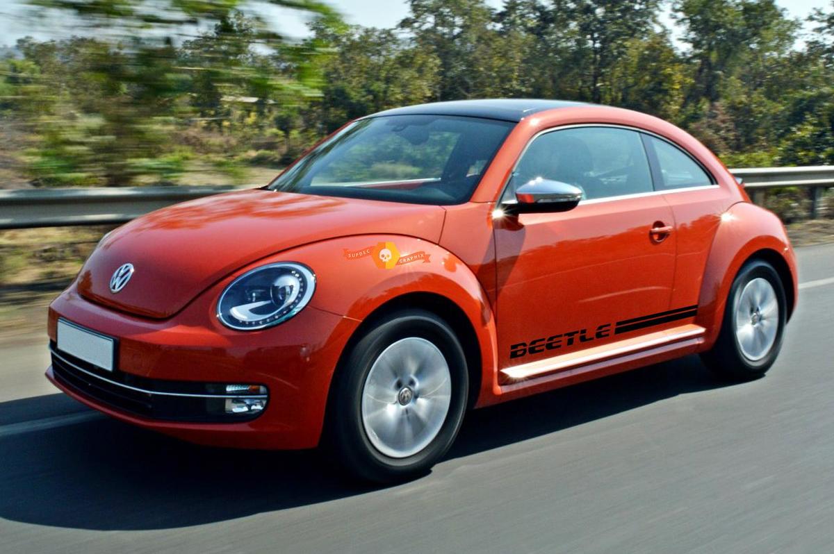 Volkswagen Beetle 2011-2018 Bas de caisse Stripe Stripes Graphics Stickers 1
