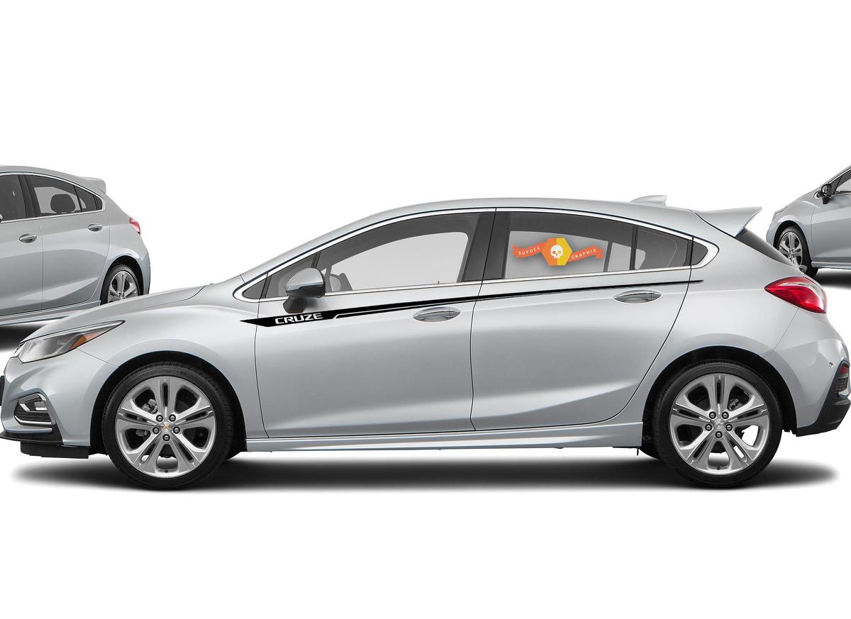 Chevrolet Cruze côté rayures graphiques autocollant autocollant panneau de porte autocollant autocollant 1
