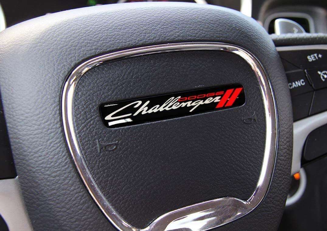 Autocollant bombé emblème volant ancien style pour Dodge Challenger
