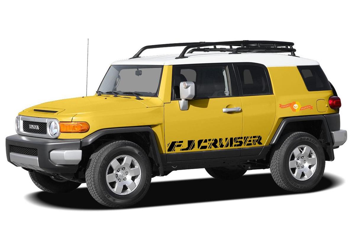 Autocollant vinyle lettrage griffé pour porte latérale pour Toyota FJ Cruiser