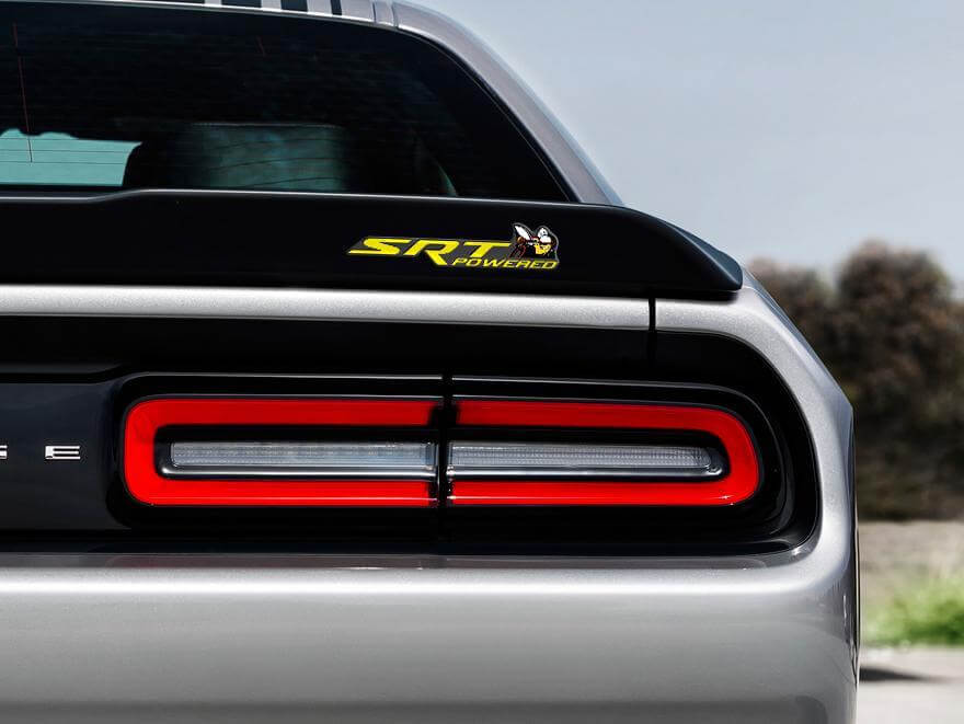 Autocollant Badge Bombé SRT pour Dodge Challenger ou Charger