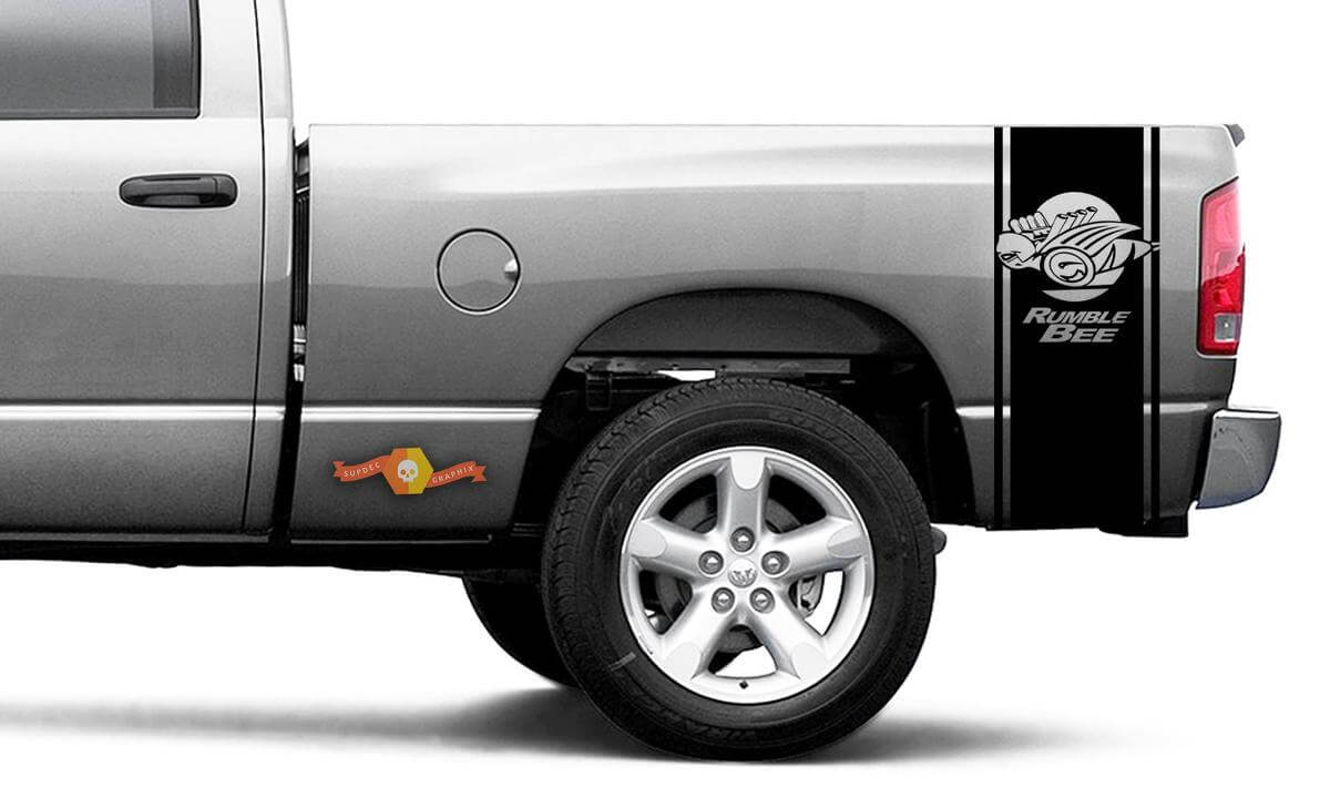Kit d'autocollants vinyle bande latérale Rumble Bee pour Dodge Ram 1500 2500