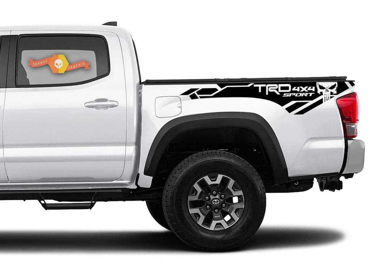 Kit de décalcomanies latérales en vinyle TRD 4x4 Sport Punisher pour Toyota Tacoma 2016-2020