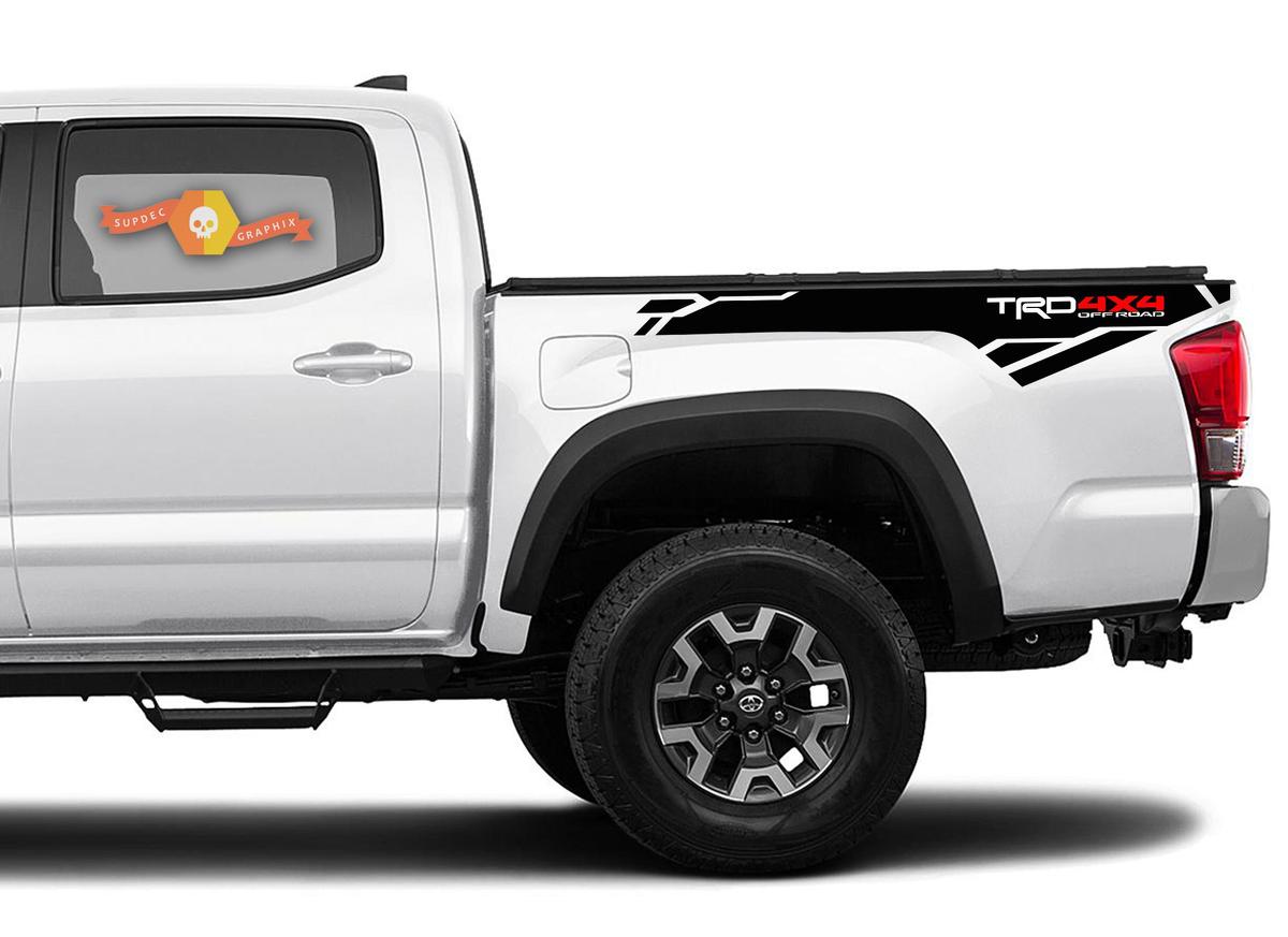 2 X Toyota Tacoma Trd 4x4 2016-2020 autocollants en vinyle latéraux
