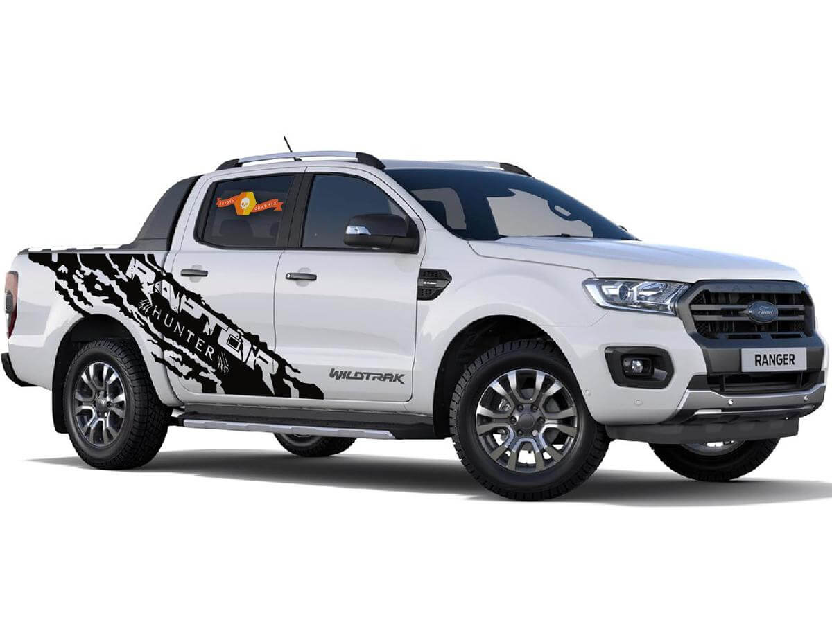 2x Hunter Large Side Vinyl Decals pour Ford Ranger Raptor
