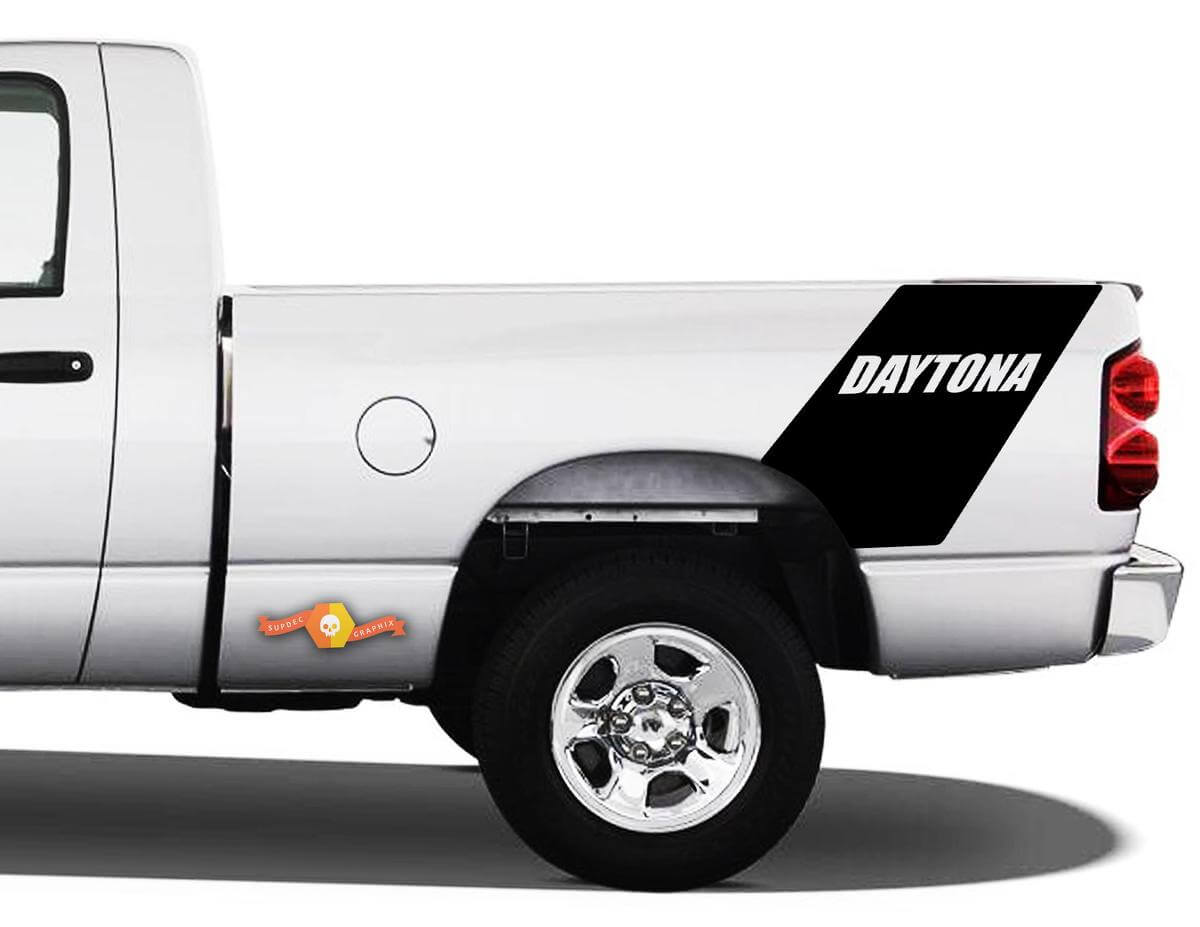 Kit d’autocollants en vinyle bandes latérales arrière Daytona pour Dodge Ram 1500 Daytona