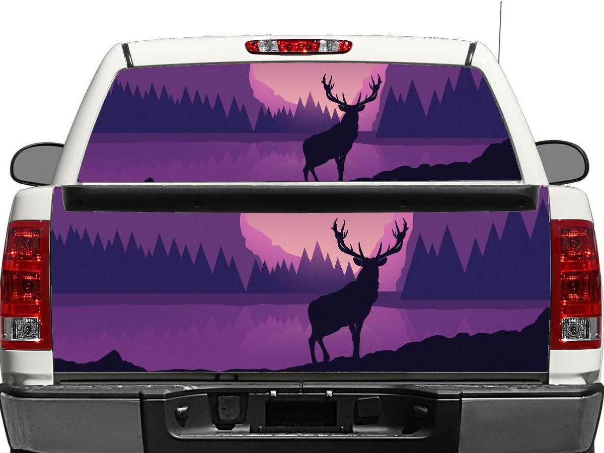 Deer Moose Graphics Fenêtre arrière OU hayon Decal Sticker Pick-up Truck SUV Car
