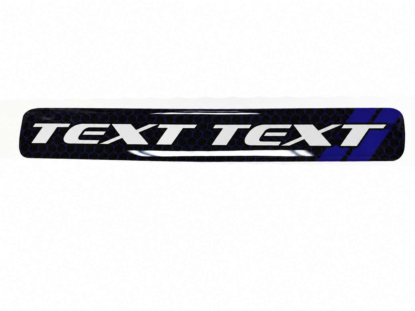 Scat Pack Style TEXT TEXT Deep Blue Honeycomb Domed Strip — Autocollant vinyle (volant) pour Dodge Challenger