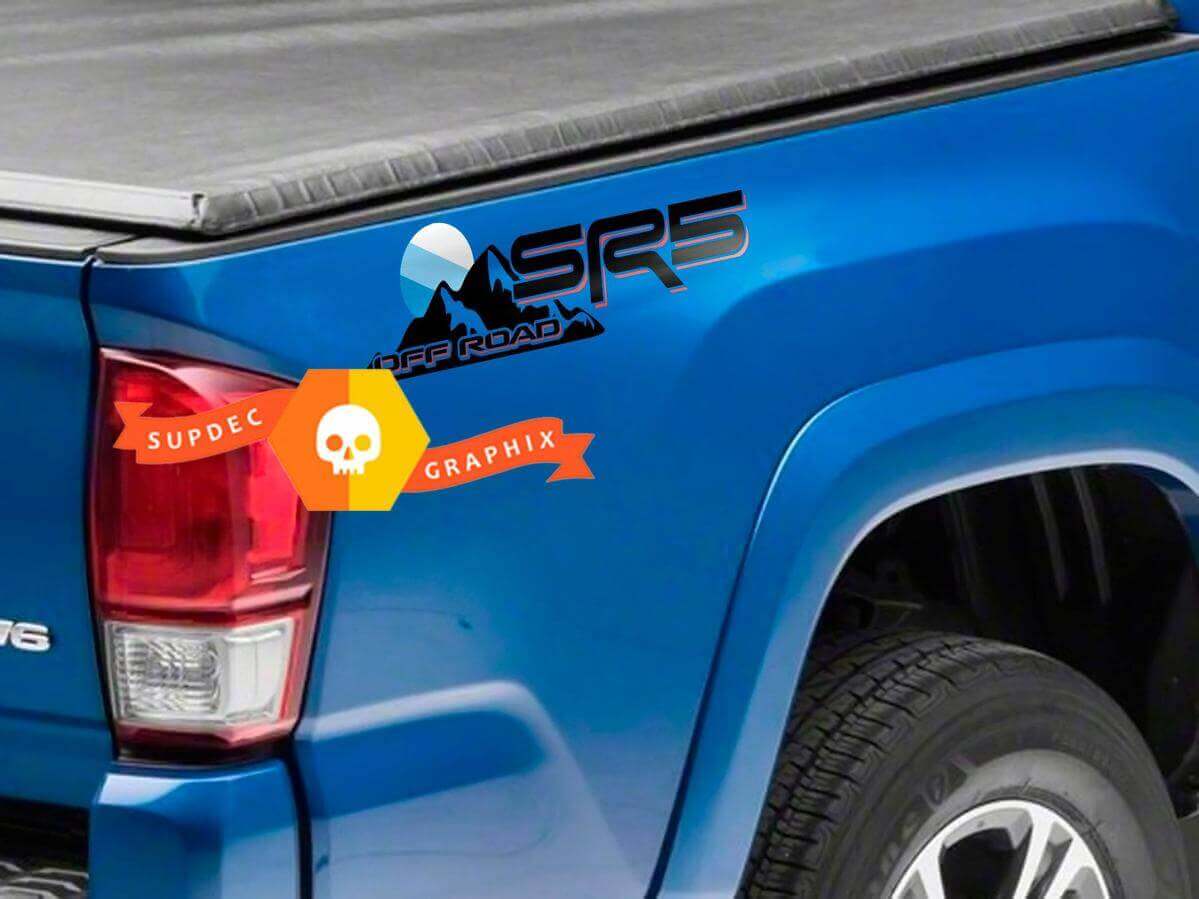 Kit de décalcomanies vinyles SR5 Off Road Mountain Side pour Toyota Tacoma Tundra
