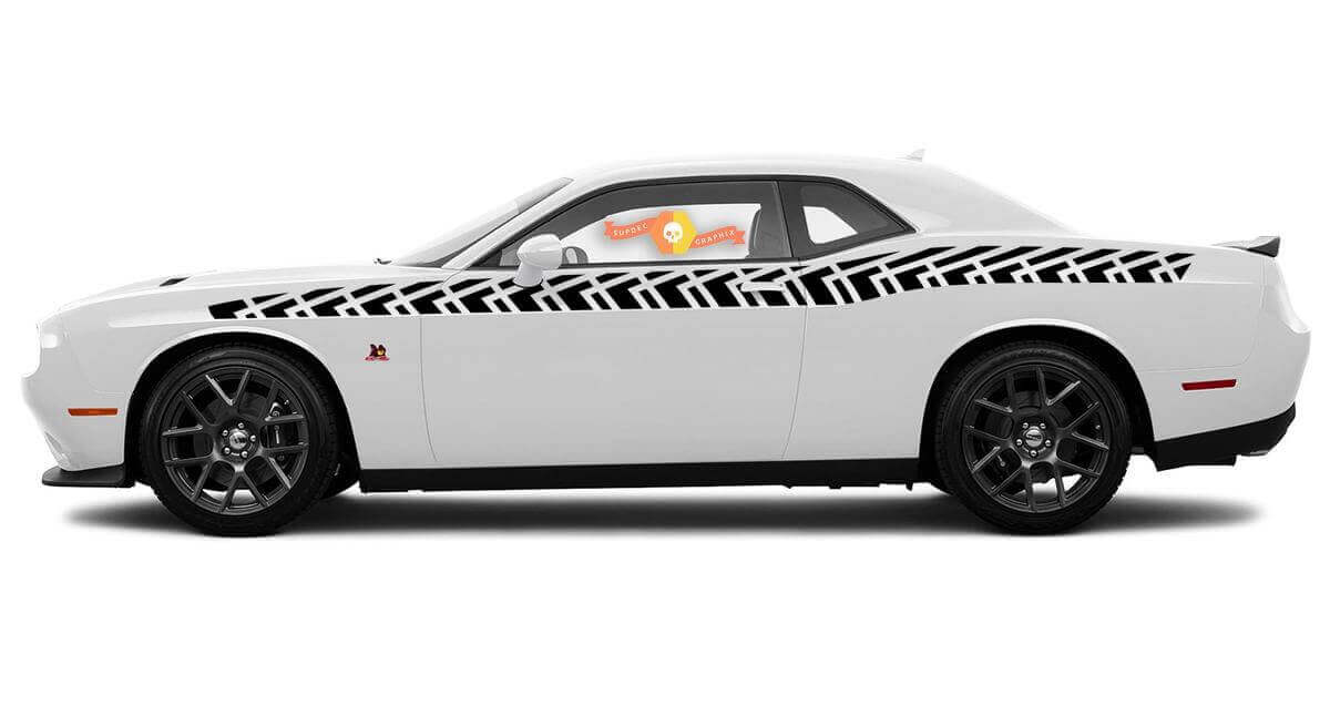 Kit de bandes de course à ligne complète pour Dodge Challenger