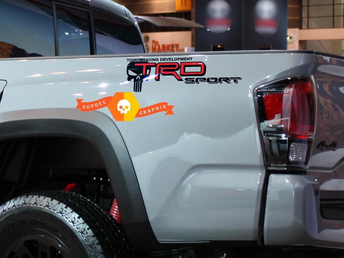 TRD Sport Punisher décalcomanies autocollants Toyota sport camion autocollant graphiques Tacoma Tundra 4runner
