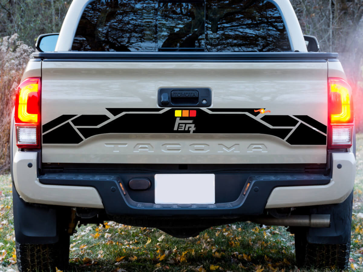 Autocollant Vinyle Vintage TEQ pour Hayon Toyota Tacoma 2016-2023
