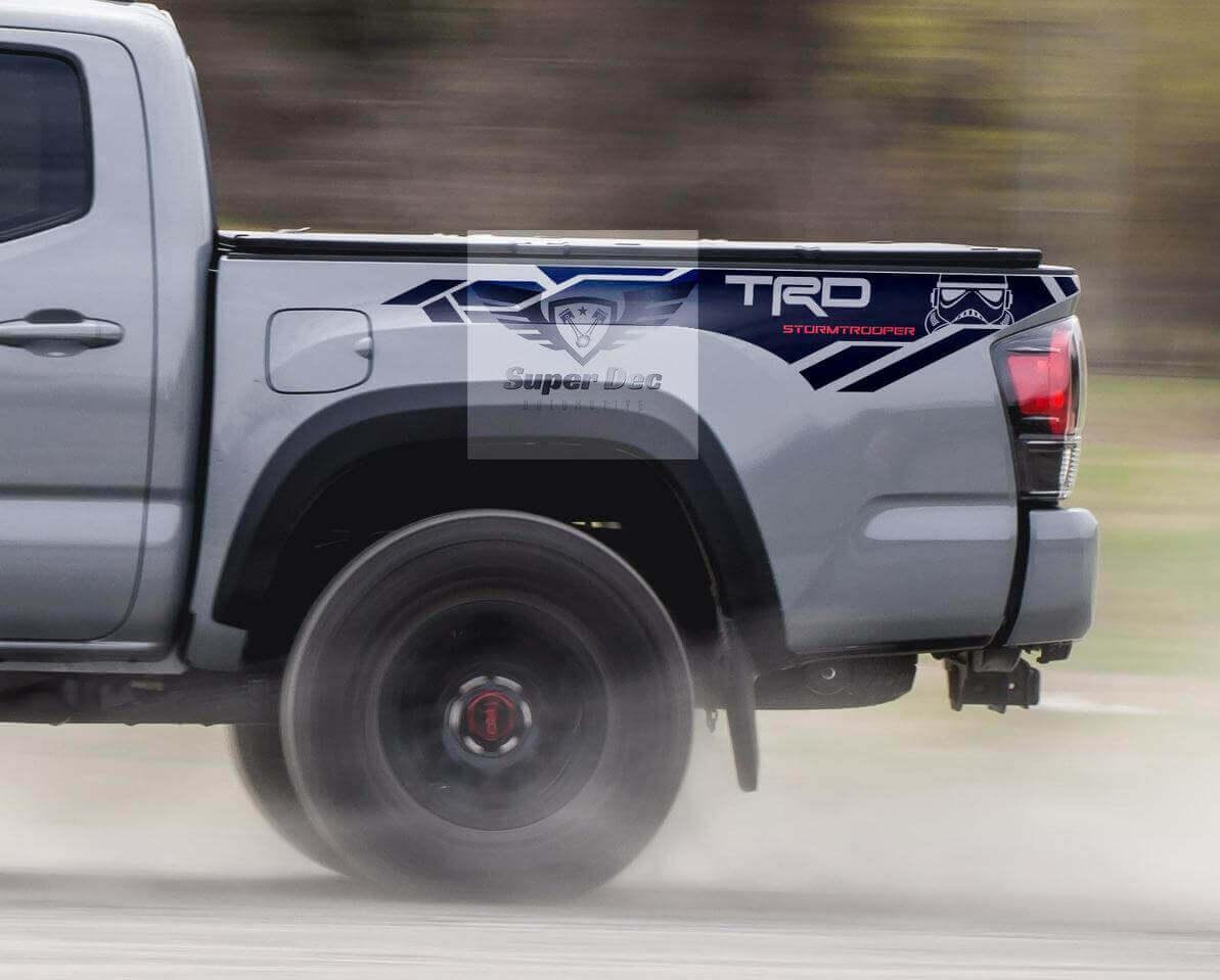 Autocollant vinyle TRD Stormtrooper pour panneau latéral de Toyota Tacoma 2013-2020