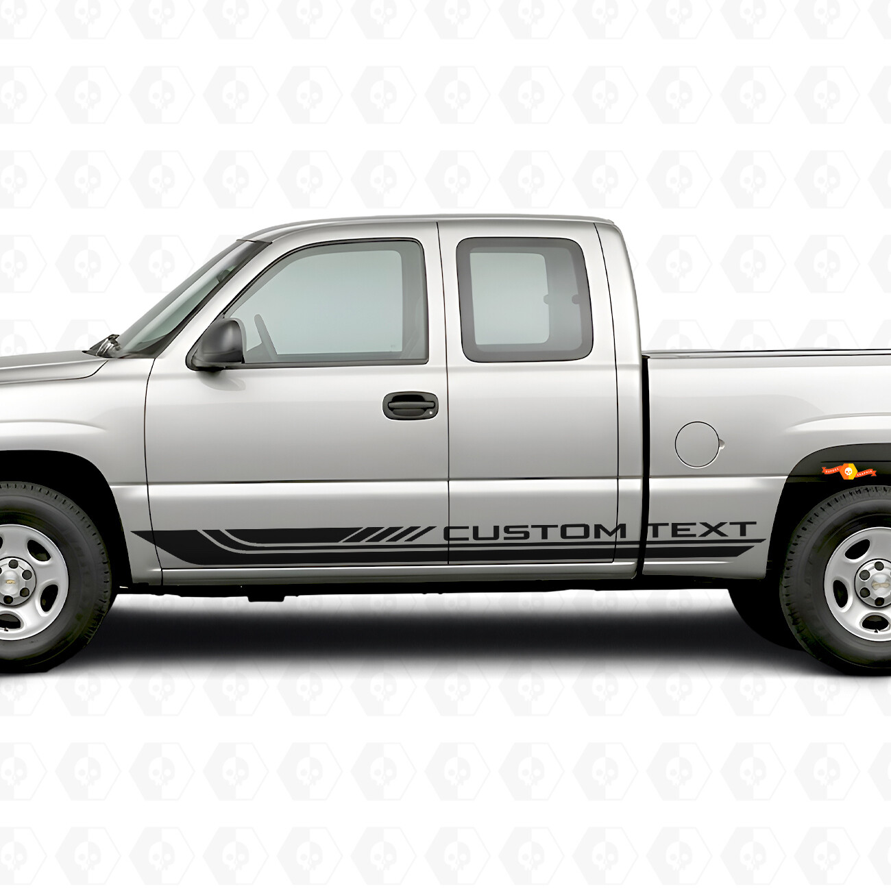 Bandes adhésives personnalisées pour encadrement de porte et bas de caisse pour Chevrolet Silverado 1500 GMT800 1999-2007