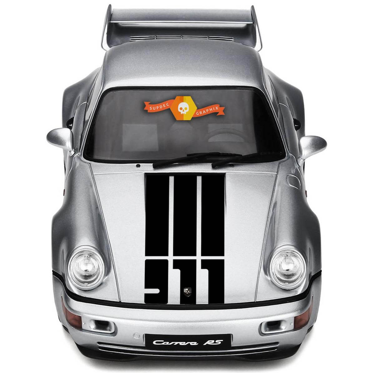 Autocollant vinyle bande capot style 911 pour Porsche 911