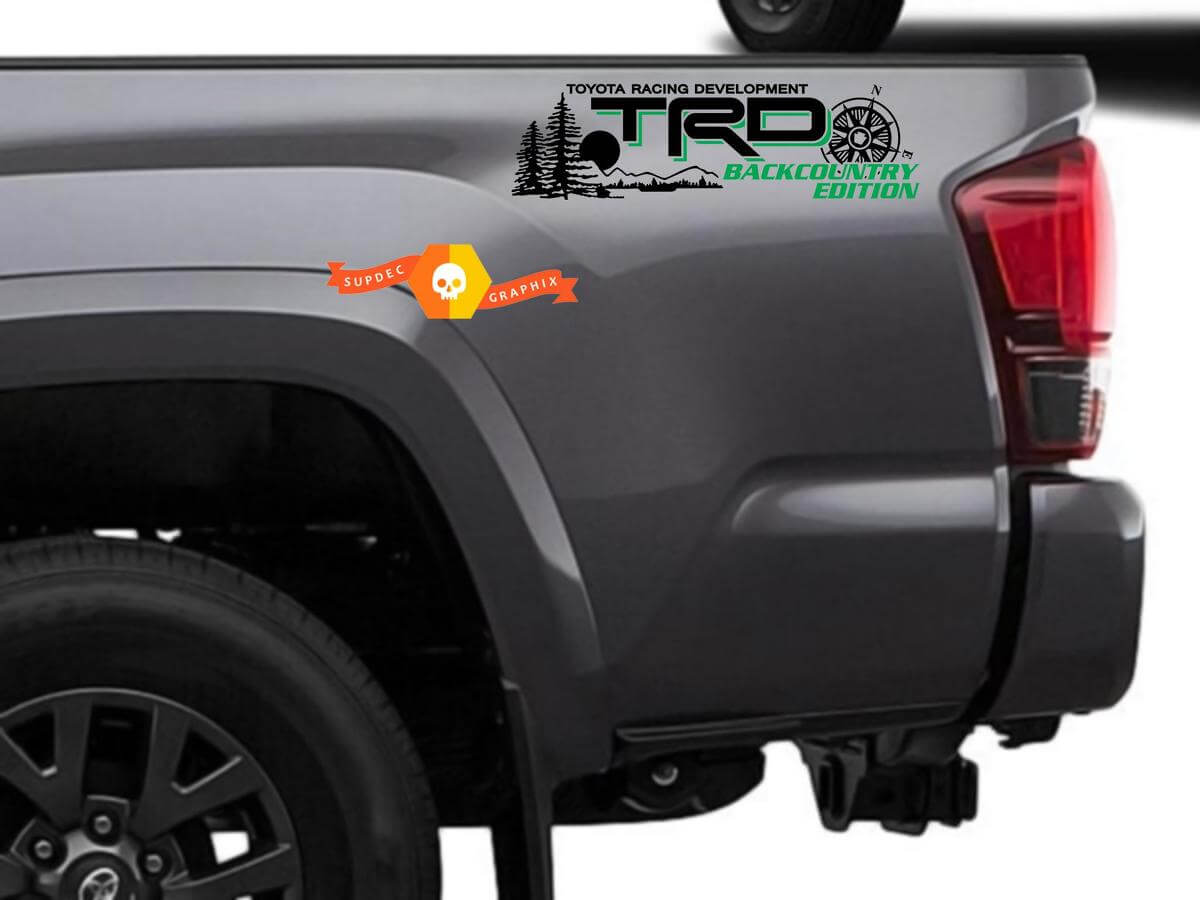 Autocollants Décoratifs Graphiques Forêt TRD Compass pour Toyota Tacoma 2016-2020