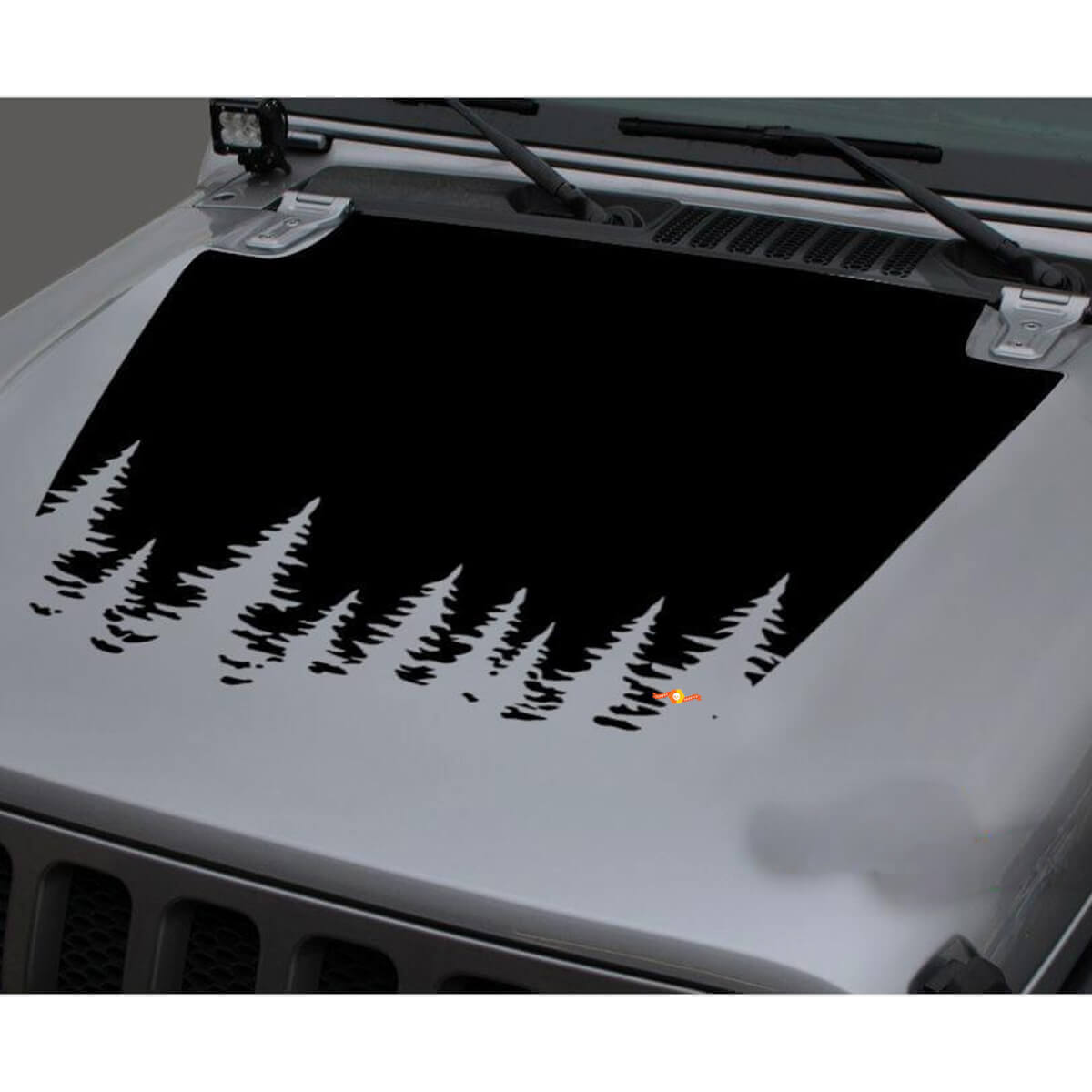 Autocollant en vinyle Forest Hood pour Jeep Gladiator & Wrangler