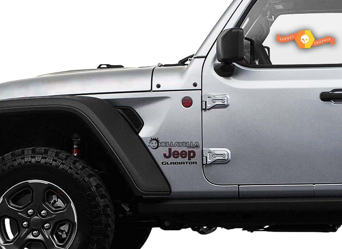 Kit de stickers en vinyle Hella Yella Edition pour ailes de Jeep Wrangler et Gladiator