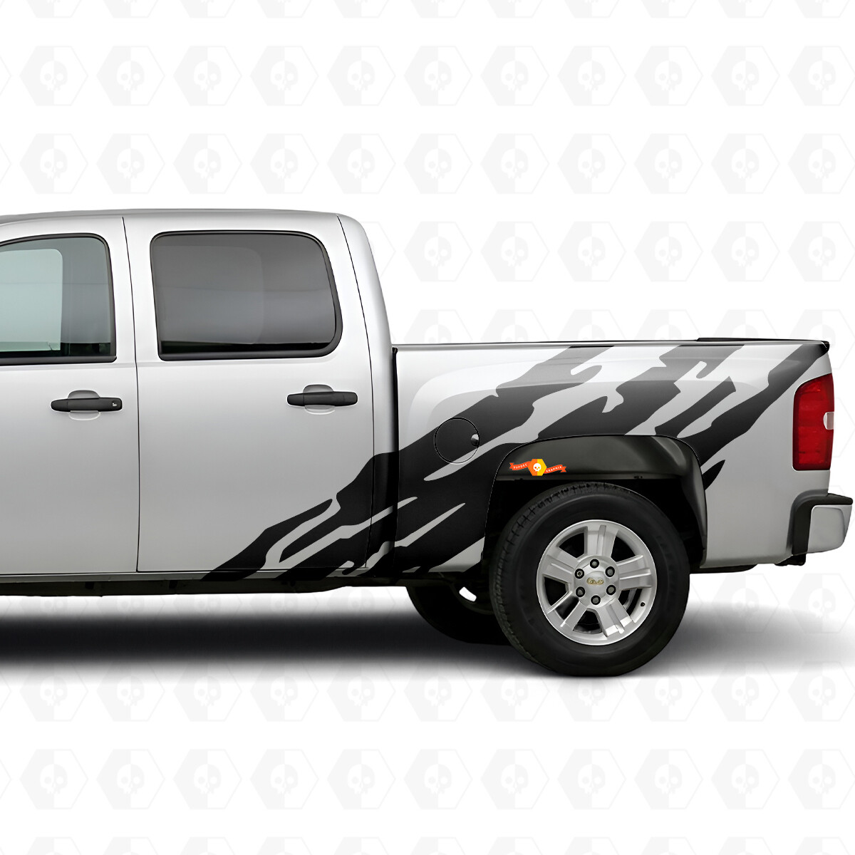 Bandes vinyles dentelées de bord de lit pour Chevrolet Silverado 1500 GMT900 2007-2013