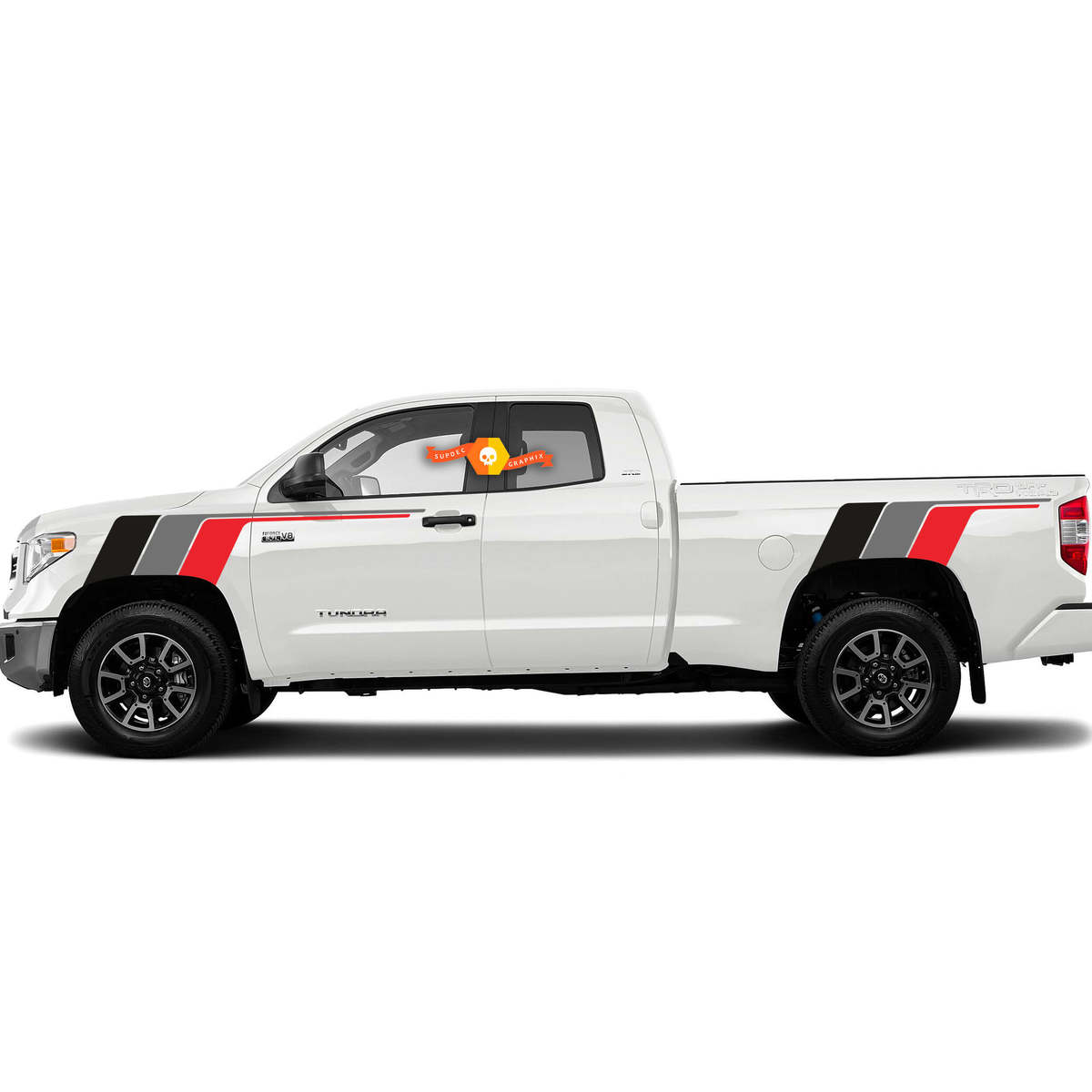Kit de bandes rétro vintage Toyota Tundra TRD Back To The Future Sport 4x4 Off Road PRO Autocollant Décalcomanie
