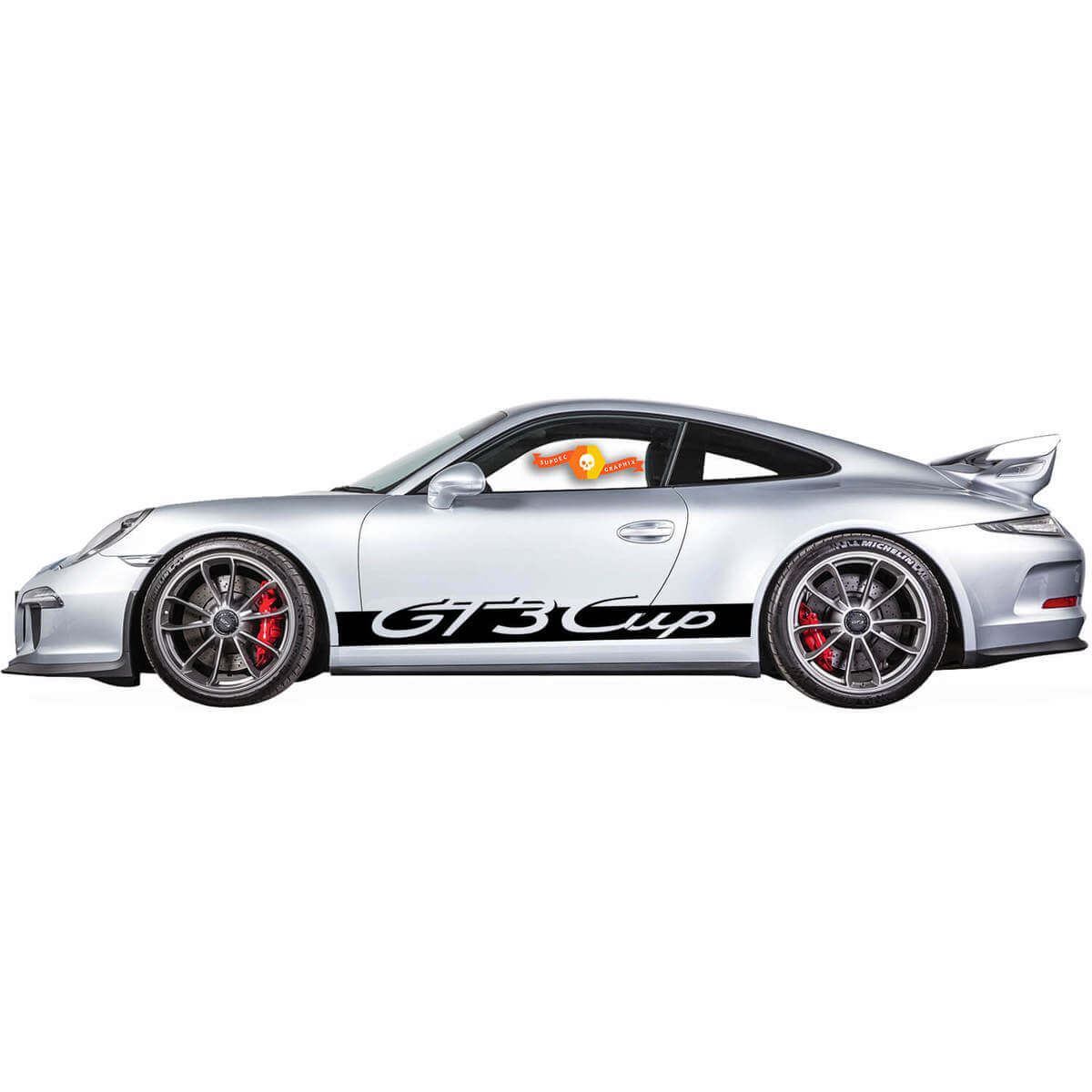 Autocollants en vinyle pour bas de caisse style GT3 Cup pour Porsche 911