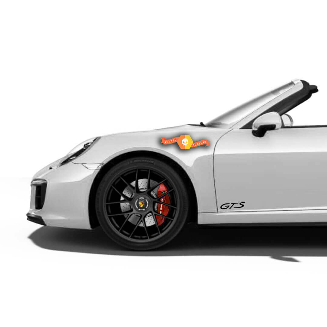 Kit d'autocollants en vinyle pour porte latérale GTS pour Porsche 911