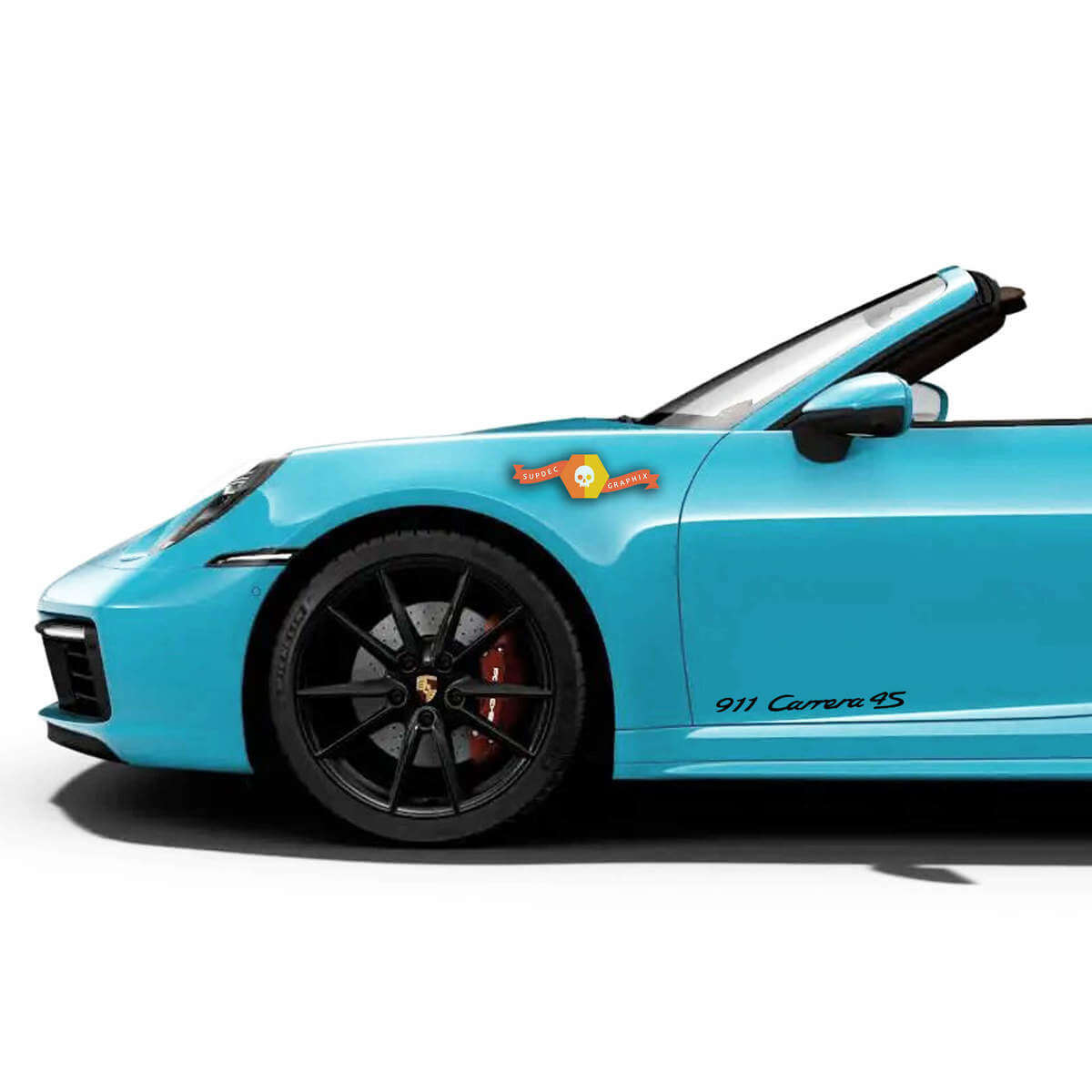 Set de décalcomanies latérales en vinyle 911 Carrera 4S pour Porsche 911