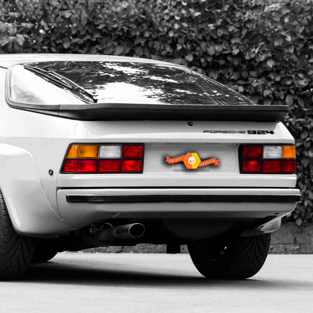 Autocollant en vinyle logo Porsche hayon arrière pour Porsche 924