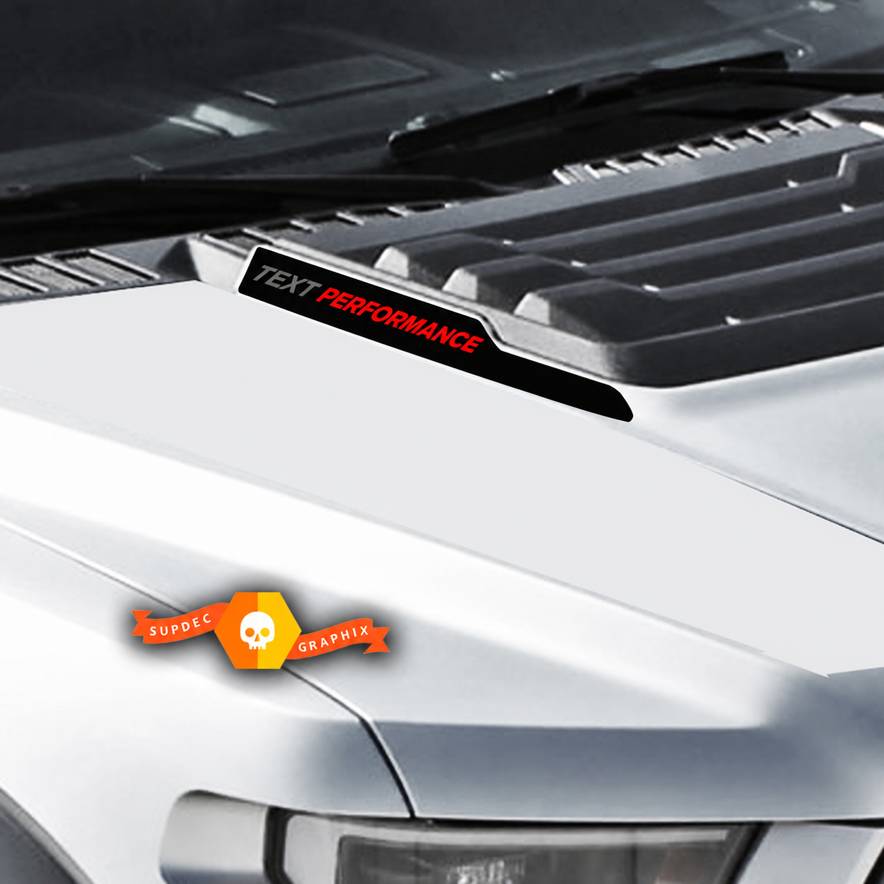 Autocollants en vinyle personnalisés pour capot performance - 3 couleurs pour Musclecar camion camion puissant SVT