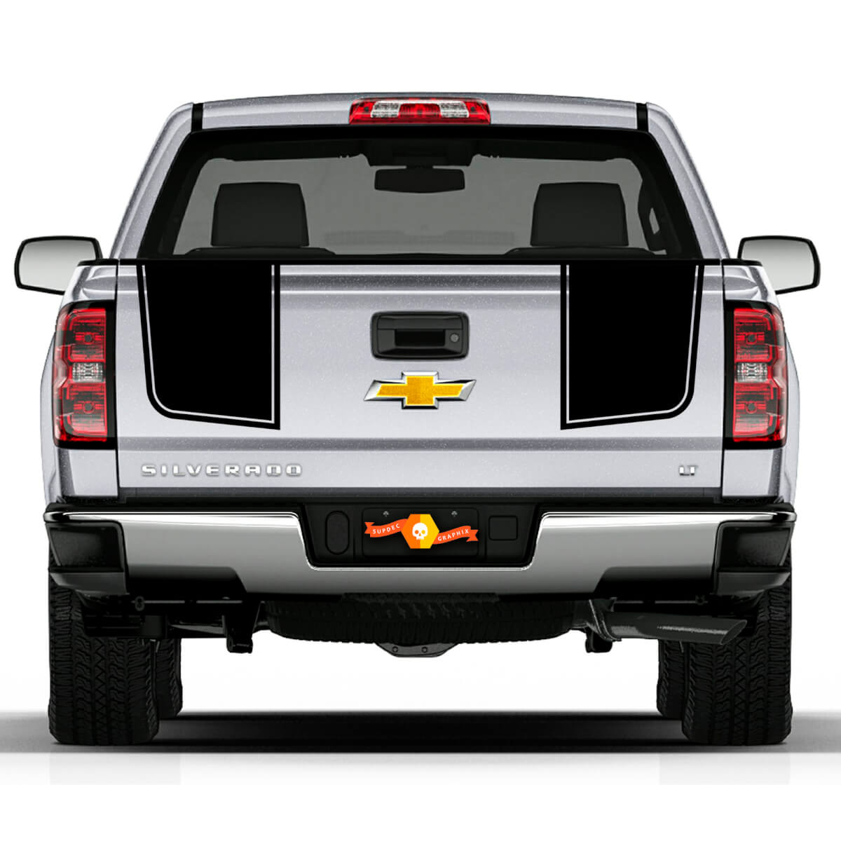 Z71 2007- 2013 Chevy Silverado Hayon Stripe Autocollants Décalcomanies Rally 2 Styles 2500
