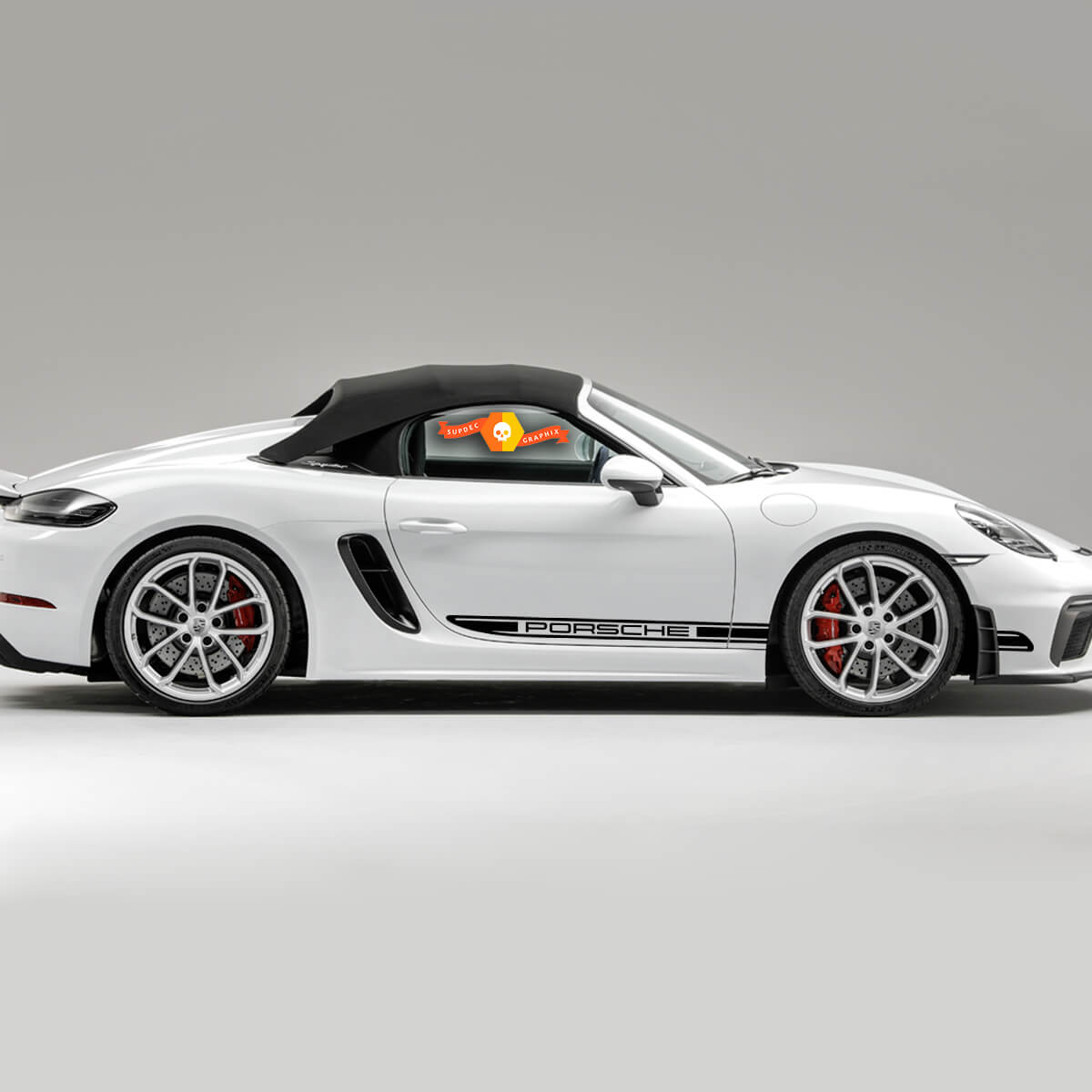 Porsche Bandes sport latérales Bas de caisses - Kit Complet - voiture  Sticker Autocollant Graphic Decals