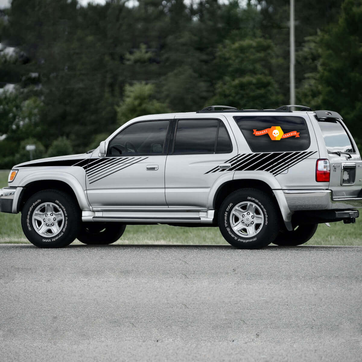 Style vintage 1996 - 2002 toyota sr5 graphique décalque autocollant 4Runner côté vinyle décalcomanies autocollants pour Toyota 4Runner TRD
