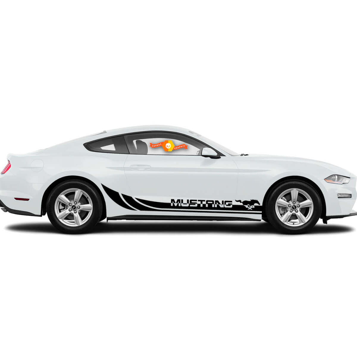 Kit de décalcomanies latérales en vinyle Pony Rocker pour Musclecar Musclecarmodel