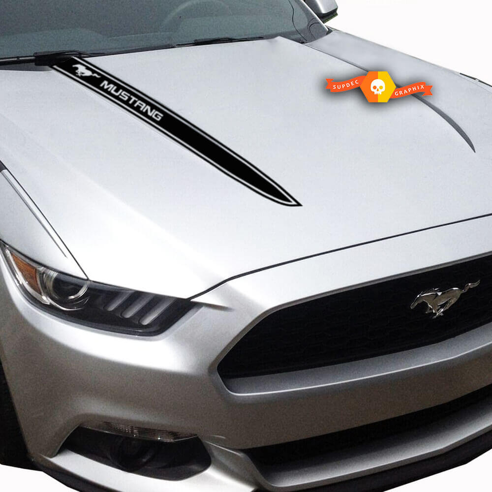 Kit de décalcomanies en vinyle à rayures capot de marque pour Musclecar Musclecarmodel