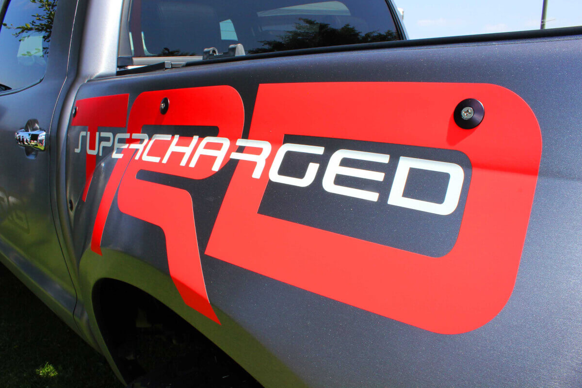 TRD toyota tacoma trd supercharger pick-up Side Vinyl Stickers Decal fit to Tacoma 2013 - 2020 ou Tundra 2013 - 2020
