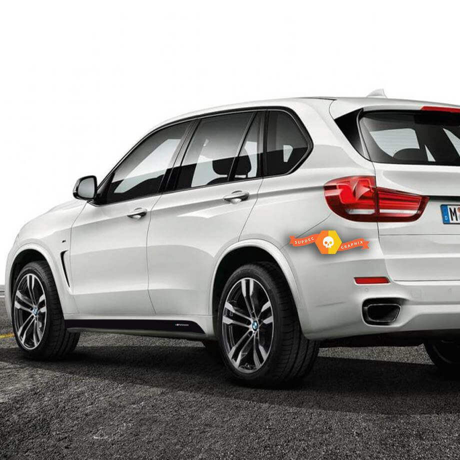 2 autocollants de jupe latérale BMW M Performance pour M5 F15 X5 F16 X5
