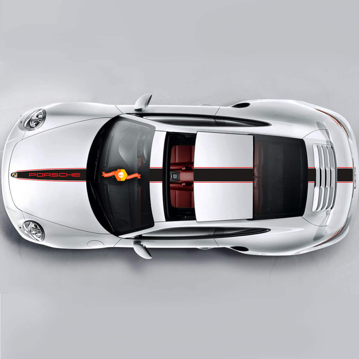 Porsche Racing Stripes Bandes Racing Edition bicolores ou n'importe quelle Porsche #2

