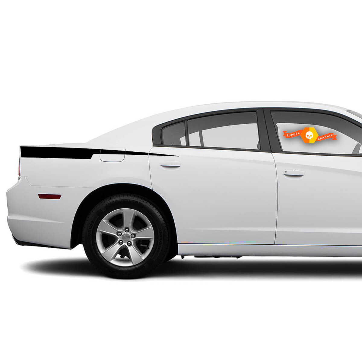 Dodge Charger Straight razor Decal Sticker Side Graphics s'adapte aux modèles 2011-2014
