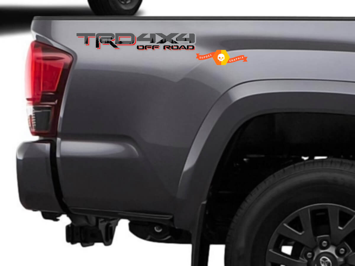 Autocollant en vinyle TRD 4x4 Off Road Sequoia Forest Bedside pour Toyota Tundra