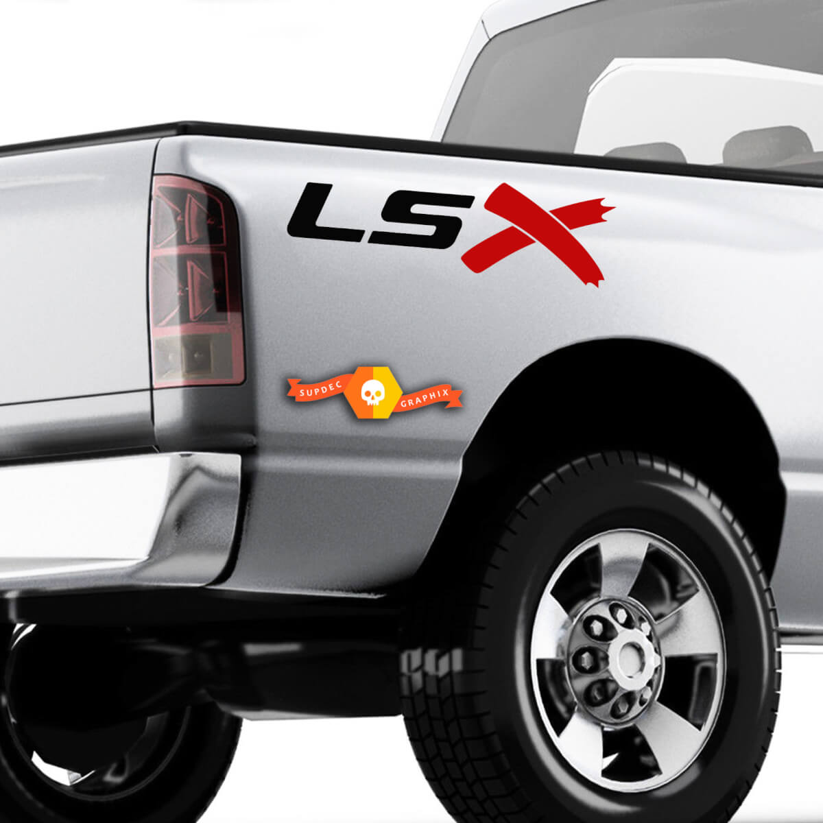 Autocollants de chevet de camion échangés LSX, décalcomanies Chevy Silverado C10 S10 Colorado
