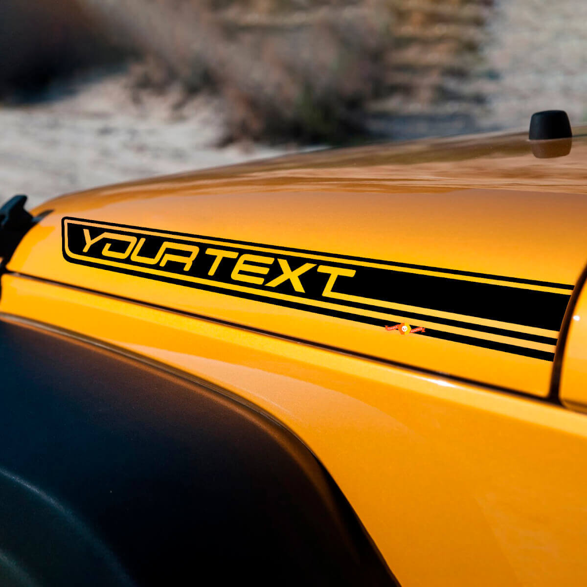 2 Autocollants en vinyle personnalisés pour Jeep Wrangler CJ TJ YK JK XJ JL